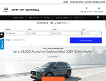 Tablet Screenshot of infinitiofhiltonhead.com